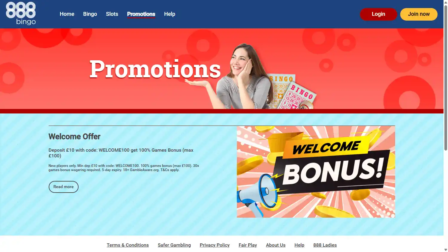888 Bingo Casino screenshot 3