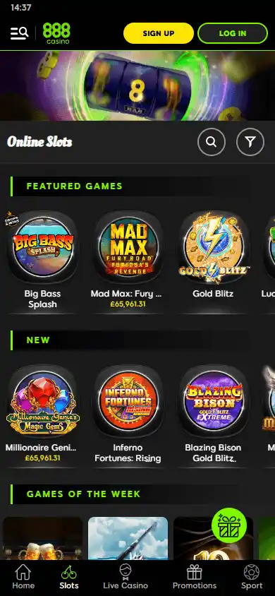 888 Casino DK screenshot 5
