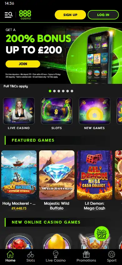 888 Casino SE screenshot 4
