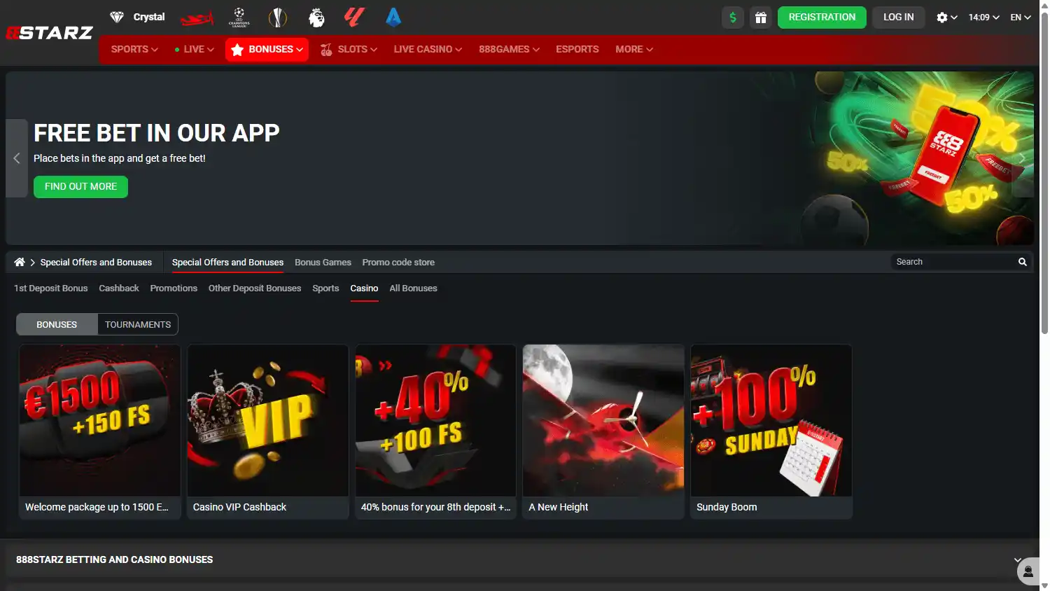 888Starz Casino screenshot 3