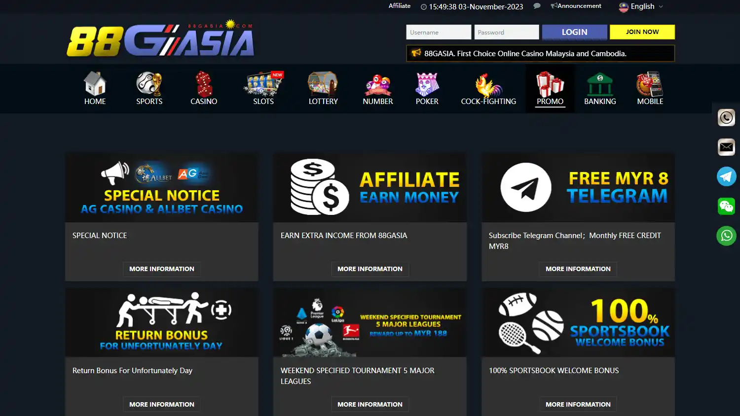 88GASIA Casino screenshot 2