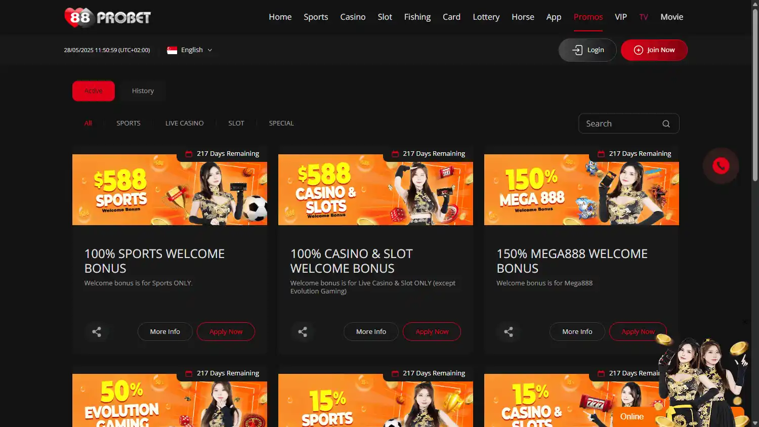 88ProBet Casino screenshot 3