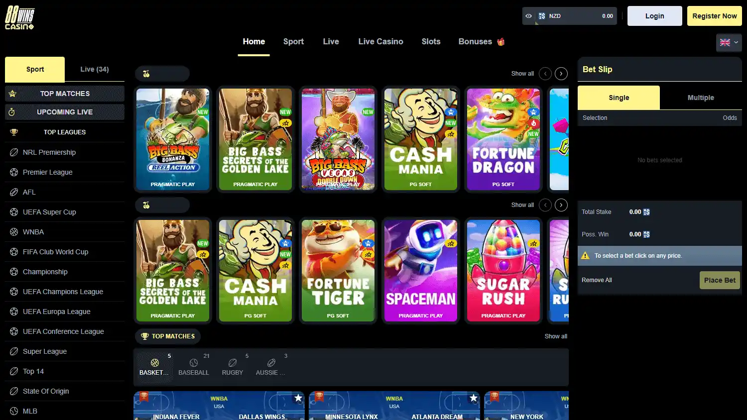 88Wins Casino screenshot 1