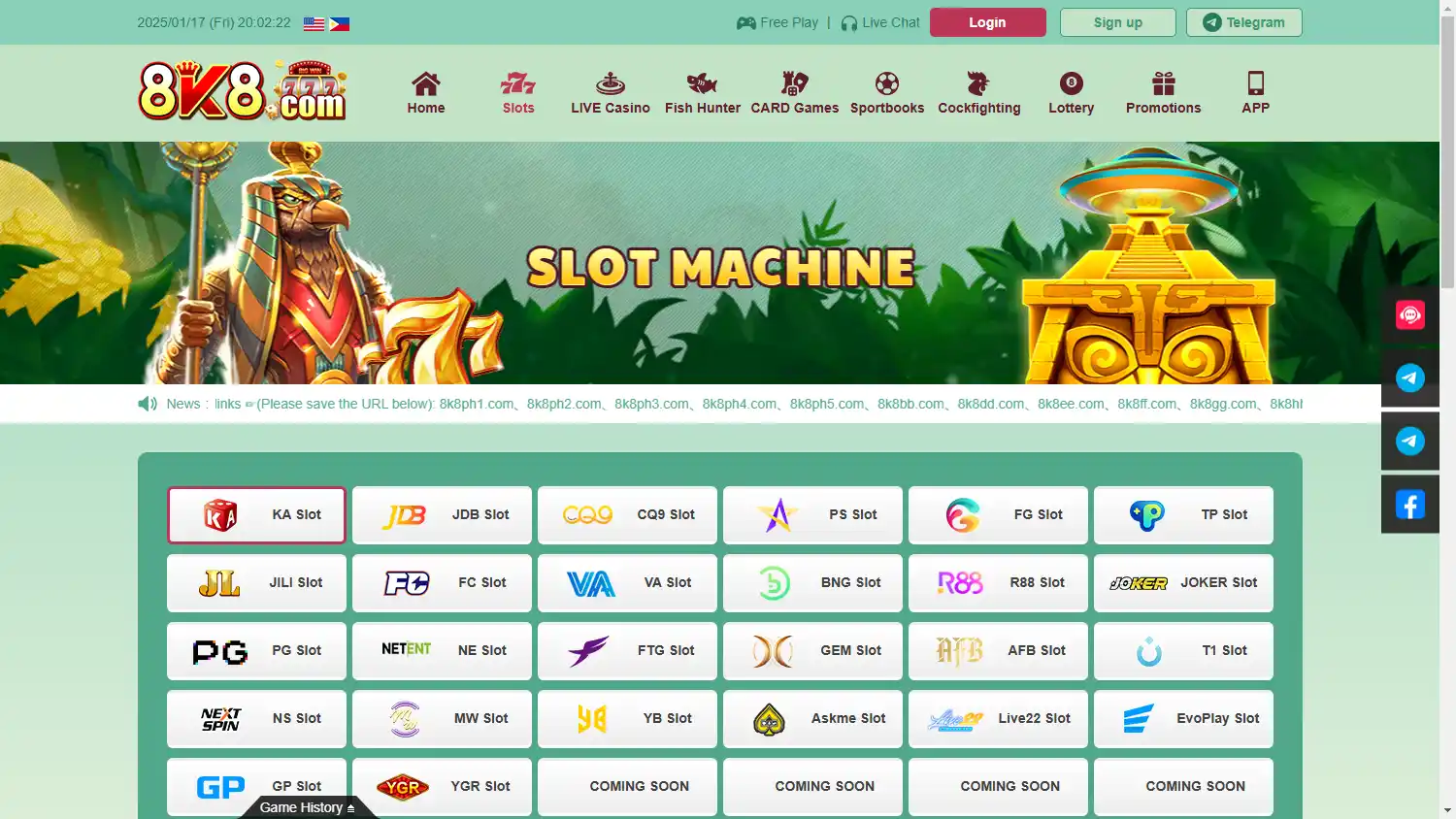 8K8 Casino screenshot 2