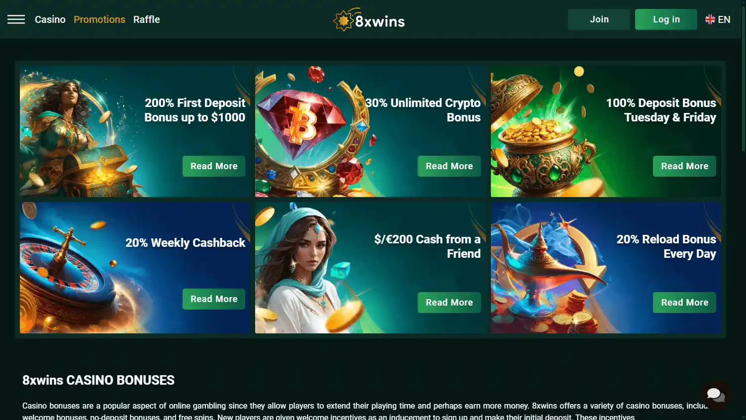 8xwins Casino screenshot 3