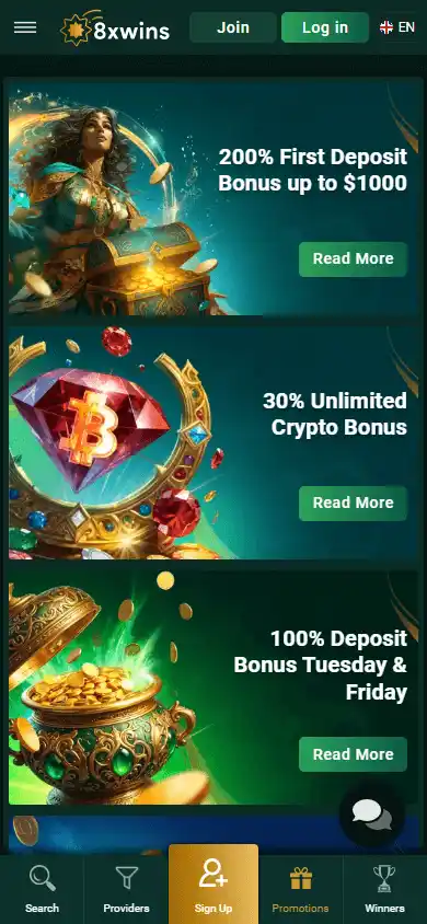 8xwins Casino screenshot 6