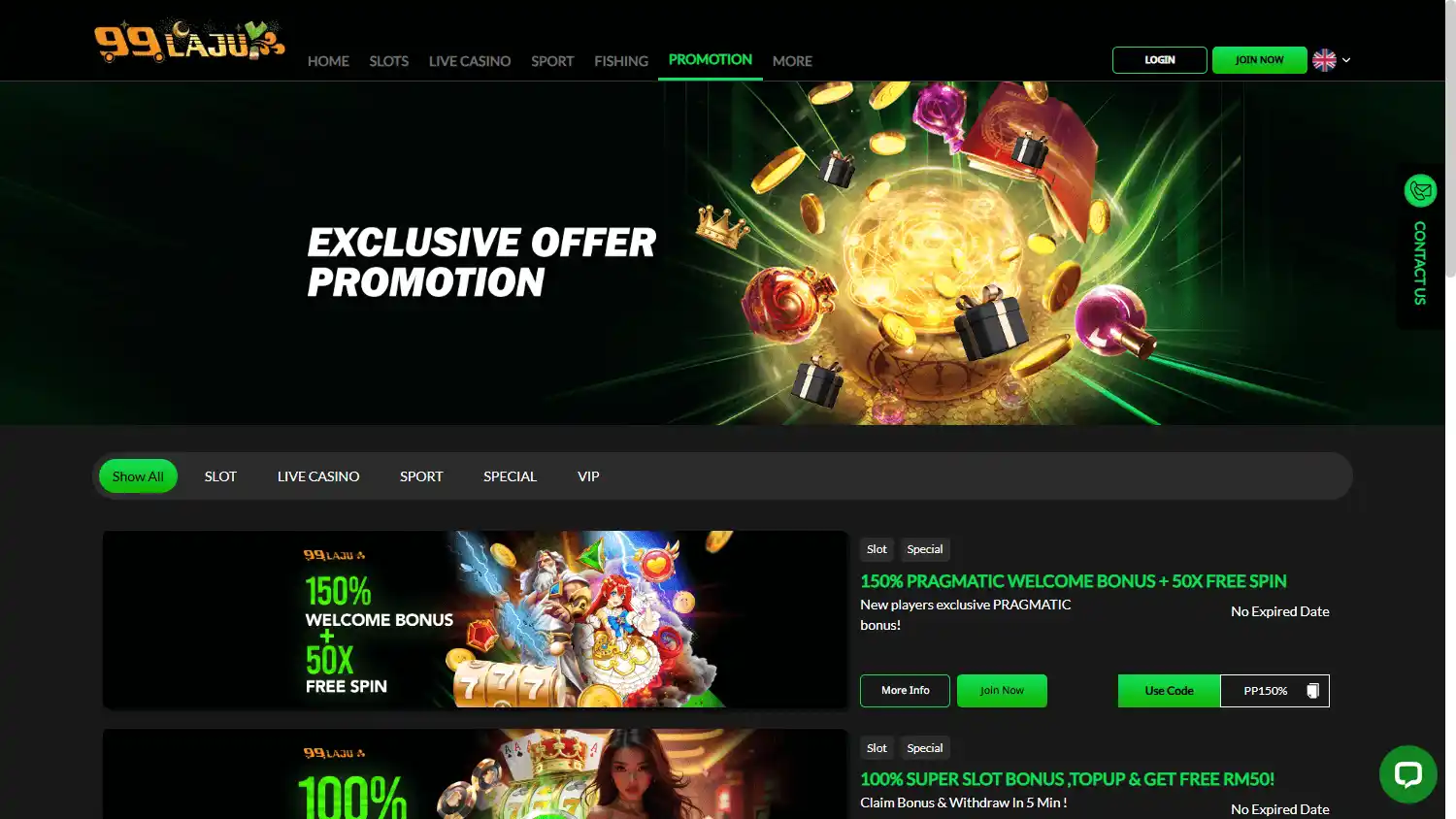 99LAJU Casino screenshot 3