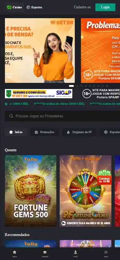 9F.BET.BR Casino screenshot 3
