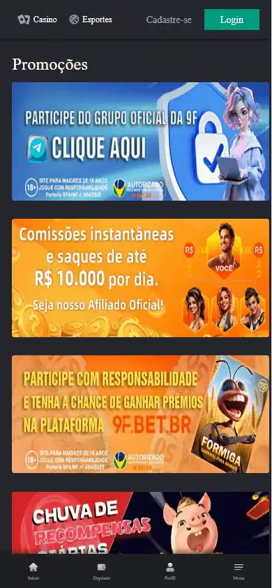 9F.BET.BR Casino screenshot 4