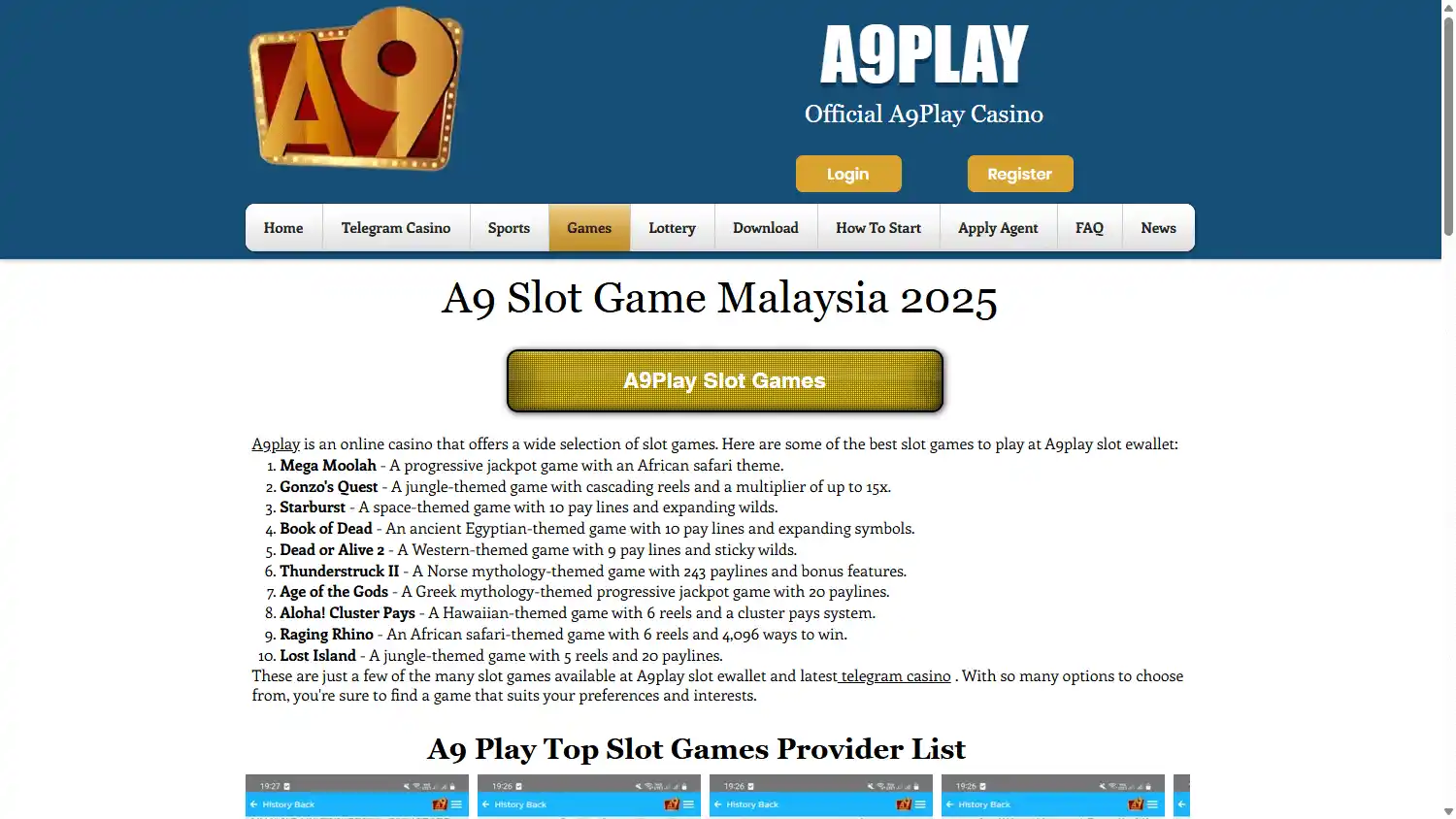 A9Play Casino screenshot 2