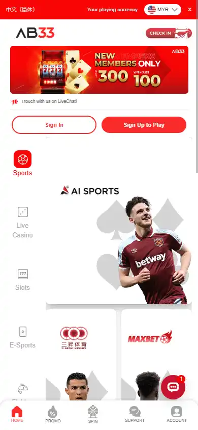 AB33 Casino screenshot 4