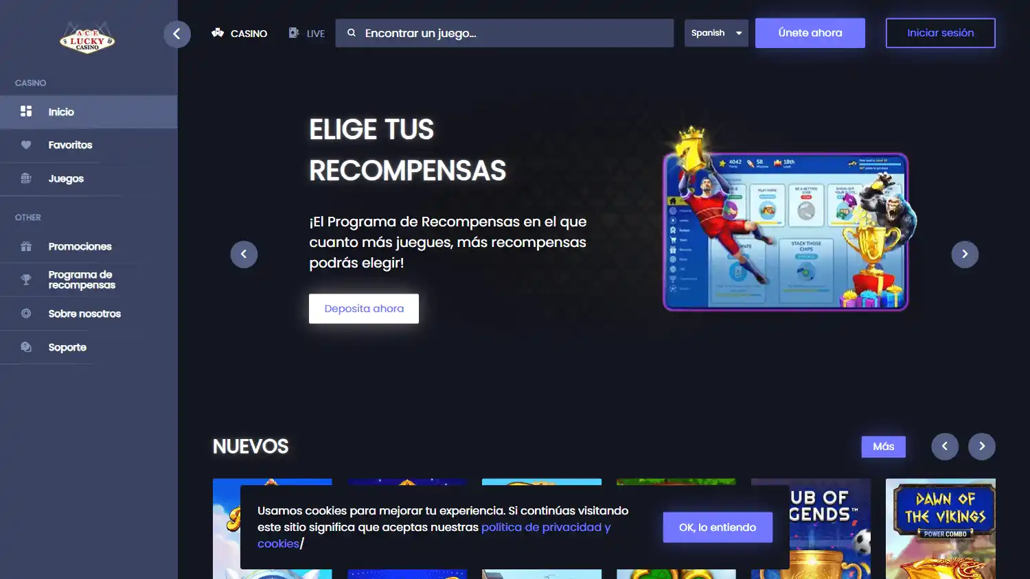 AceLucky Casino screenshot 1