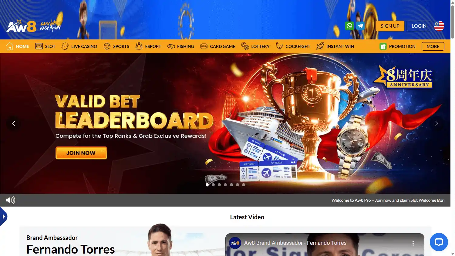 AceWin8 Casino screenshot 1