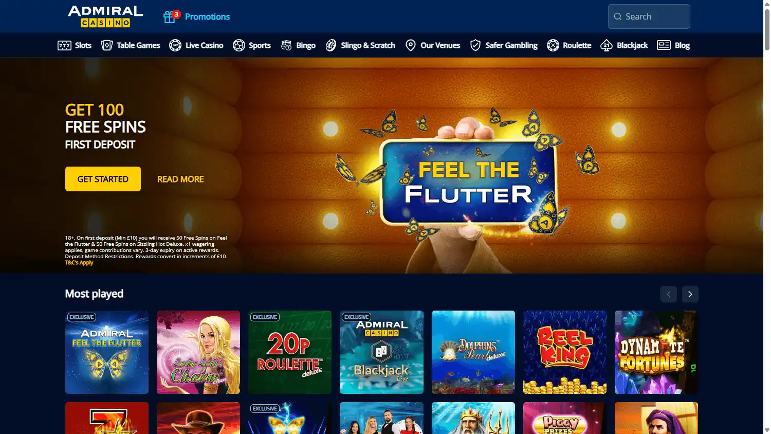 Admiral Casino screenshot 1