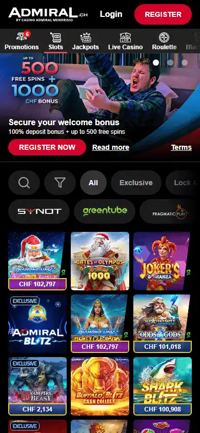 Admiral Casino CH screenshot 5