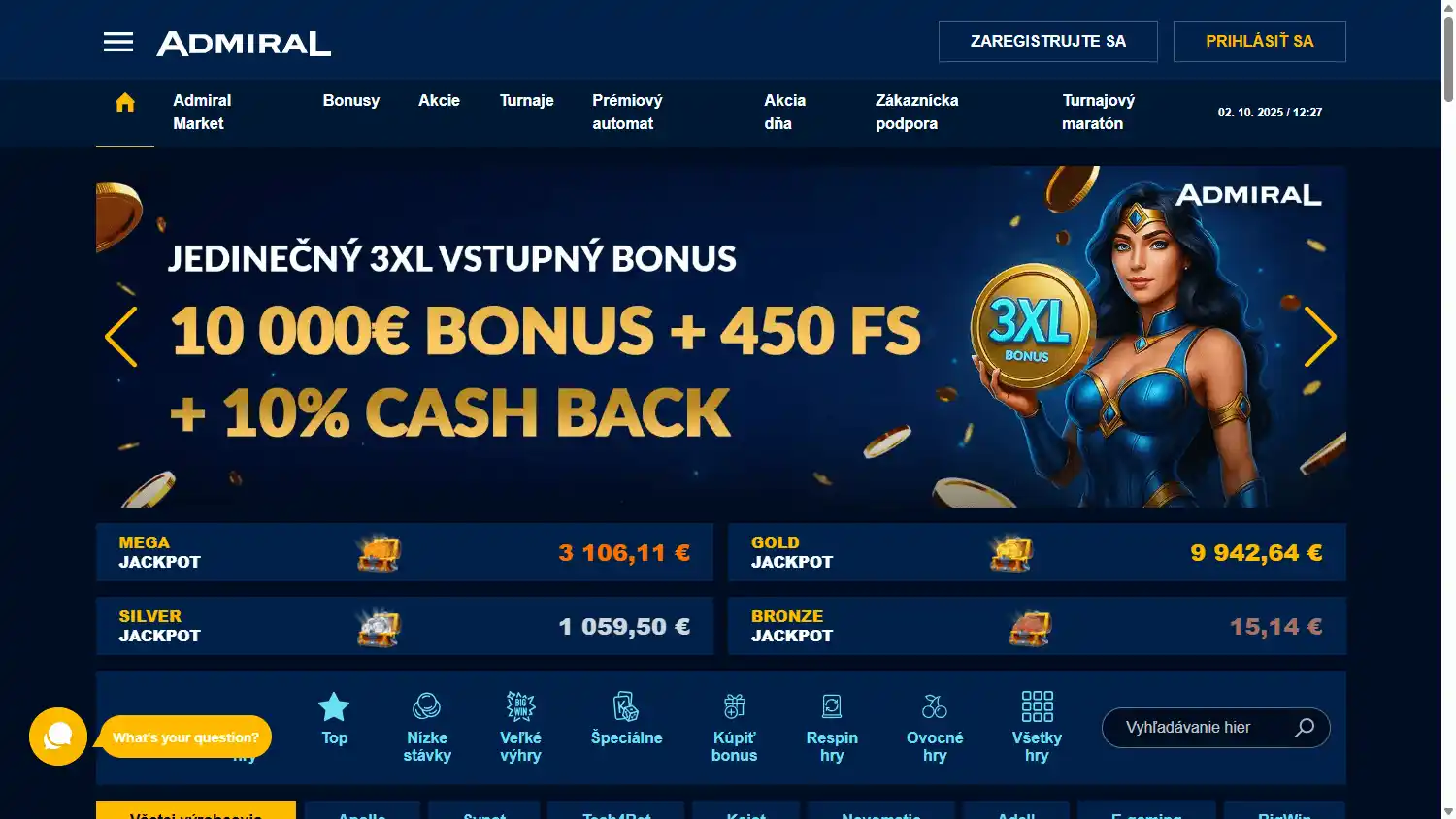 Admiral Casino screenshot 1