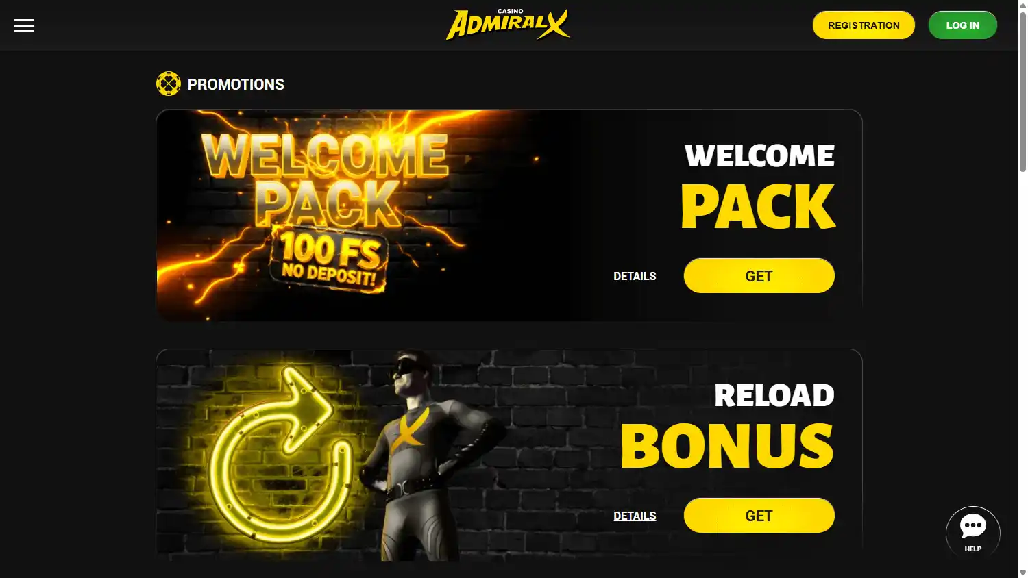Admiral-X Casino screenshot 3