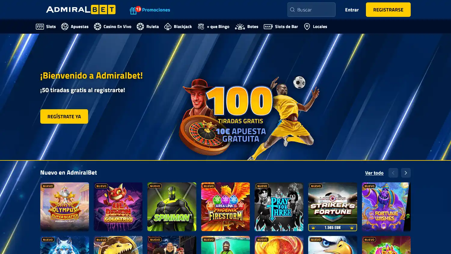 AdmiralBet Casino ES screenshot 1