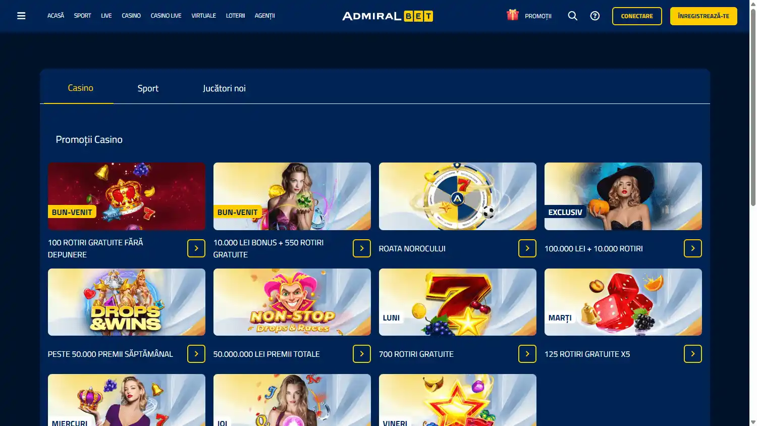 AdmiralBet Casino ME screenshot 4