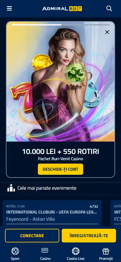 AdmiralBet Casino ME screenshot 5