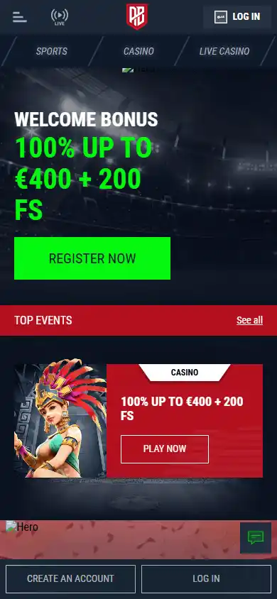 Adoniobet Casino screenshot 4