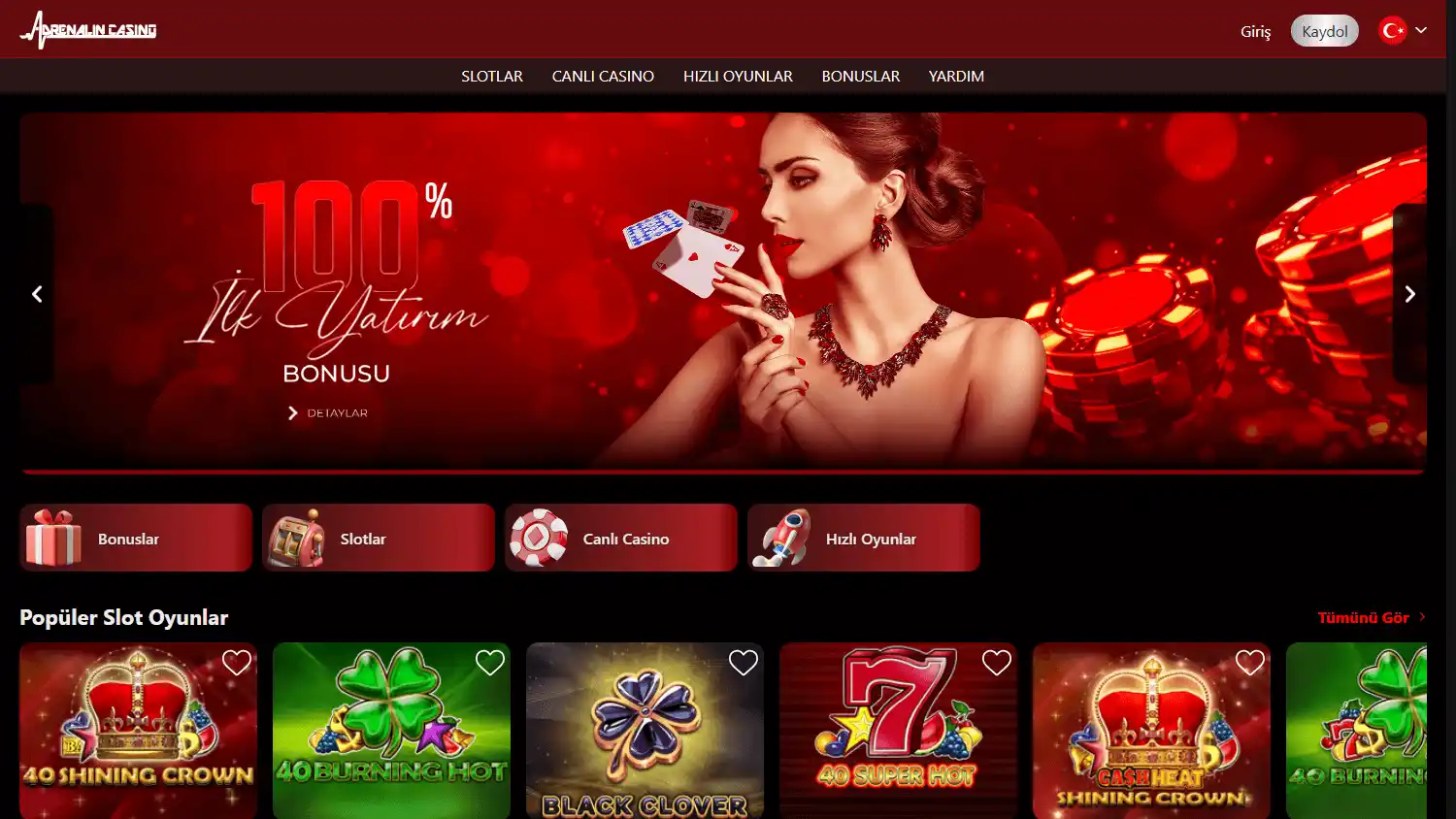 Adrenalin Casino screenshot 1