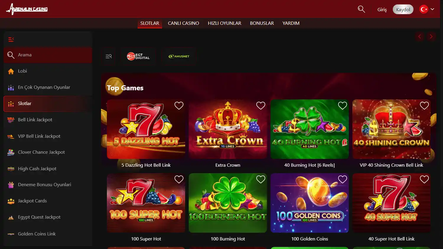 Adrenalin Casino screenshot 2