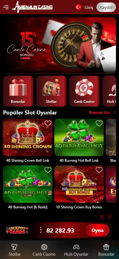 Adrenalin Casino screenshot 4