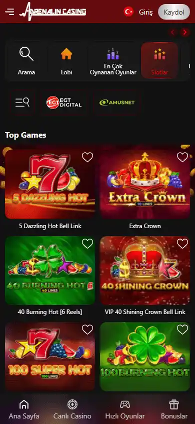 Adrenalin Casino screenshot 5