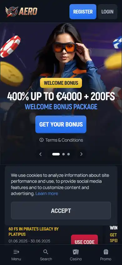 Aerobet Casino screenshot 4