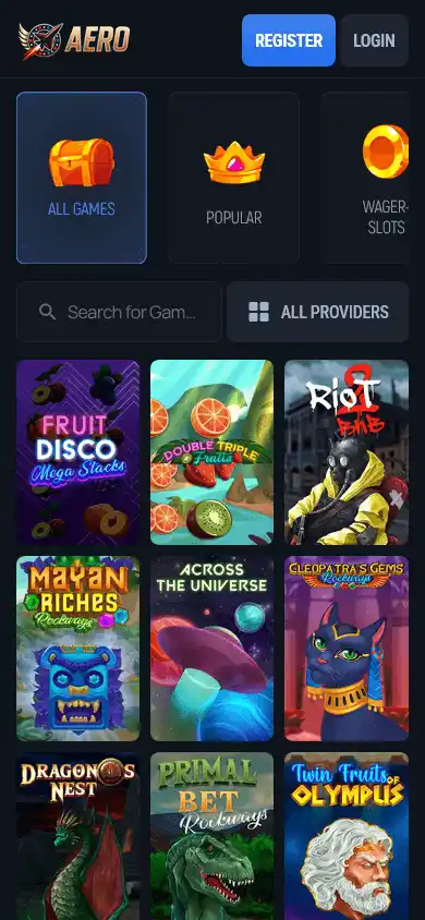 Aerobet Casino screenshot 5