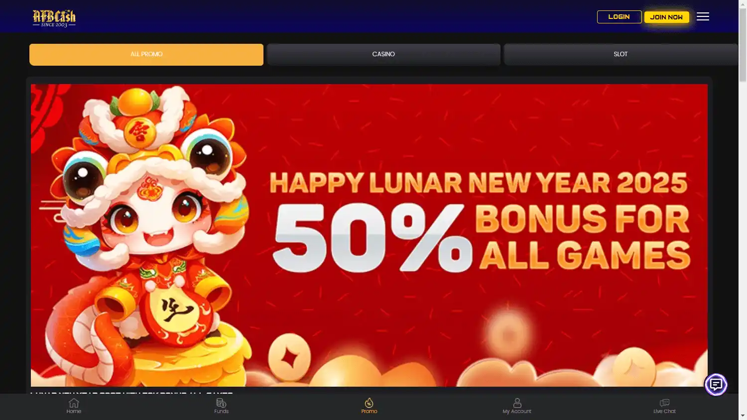 AFBCash Casino screenshot 2