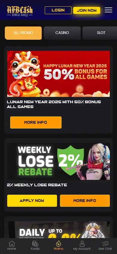 AFBCash Casino screenshot 5