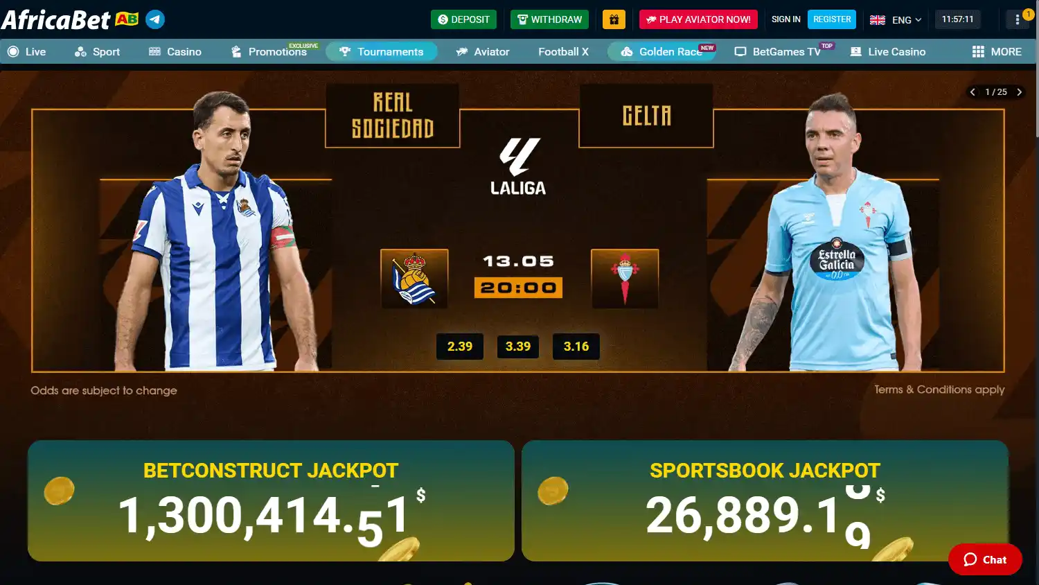 AfricaBet Casino screenshot 1