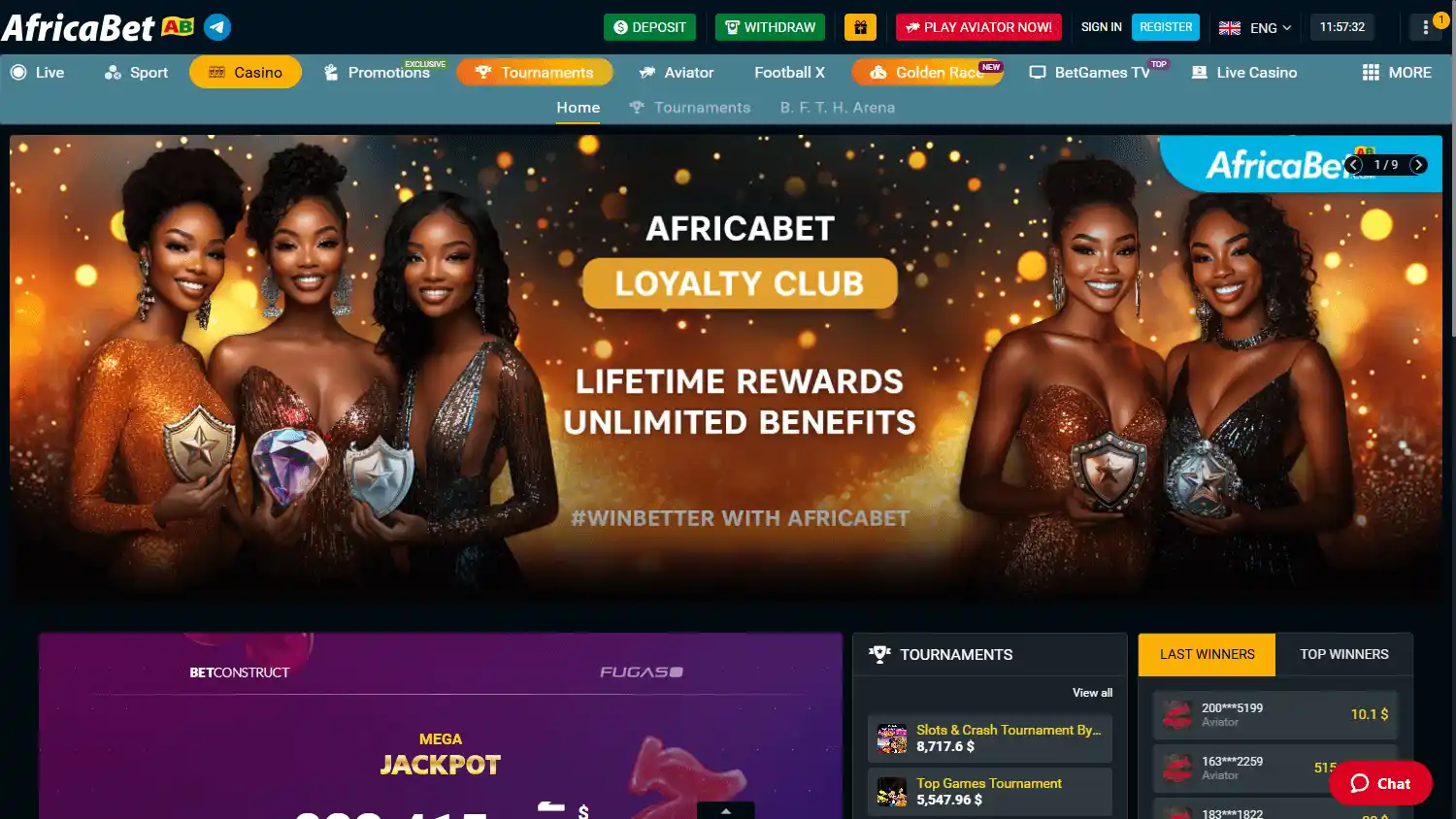AfricaBet Casino screenshot 2