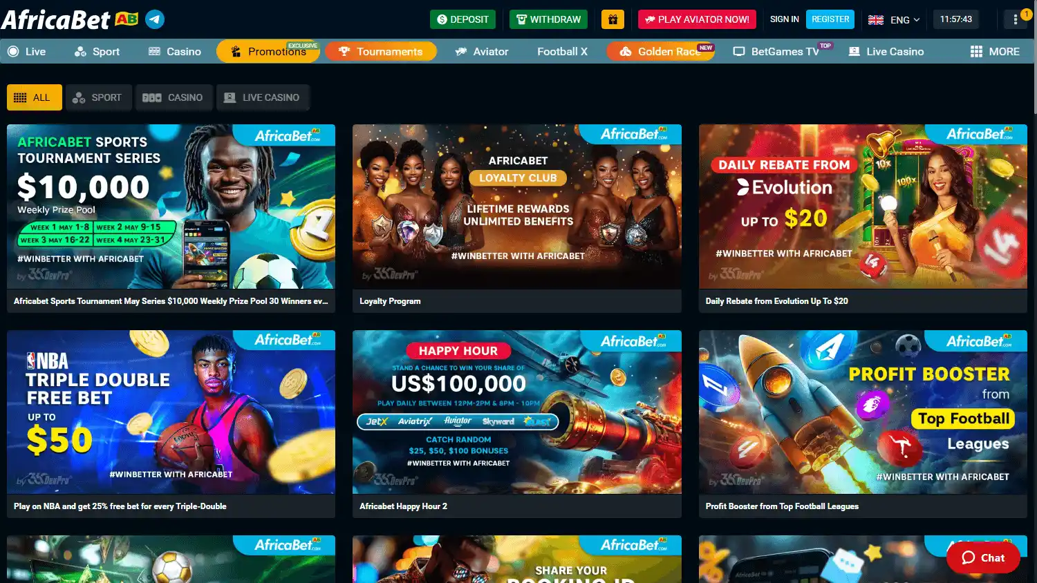 AfricaBet Casino screenshot 3
