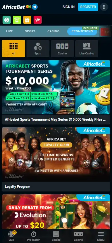 AfricaBet Casino screenshot 6
