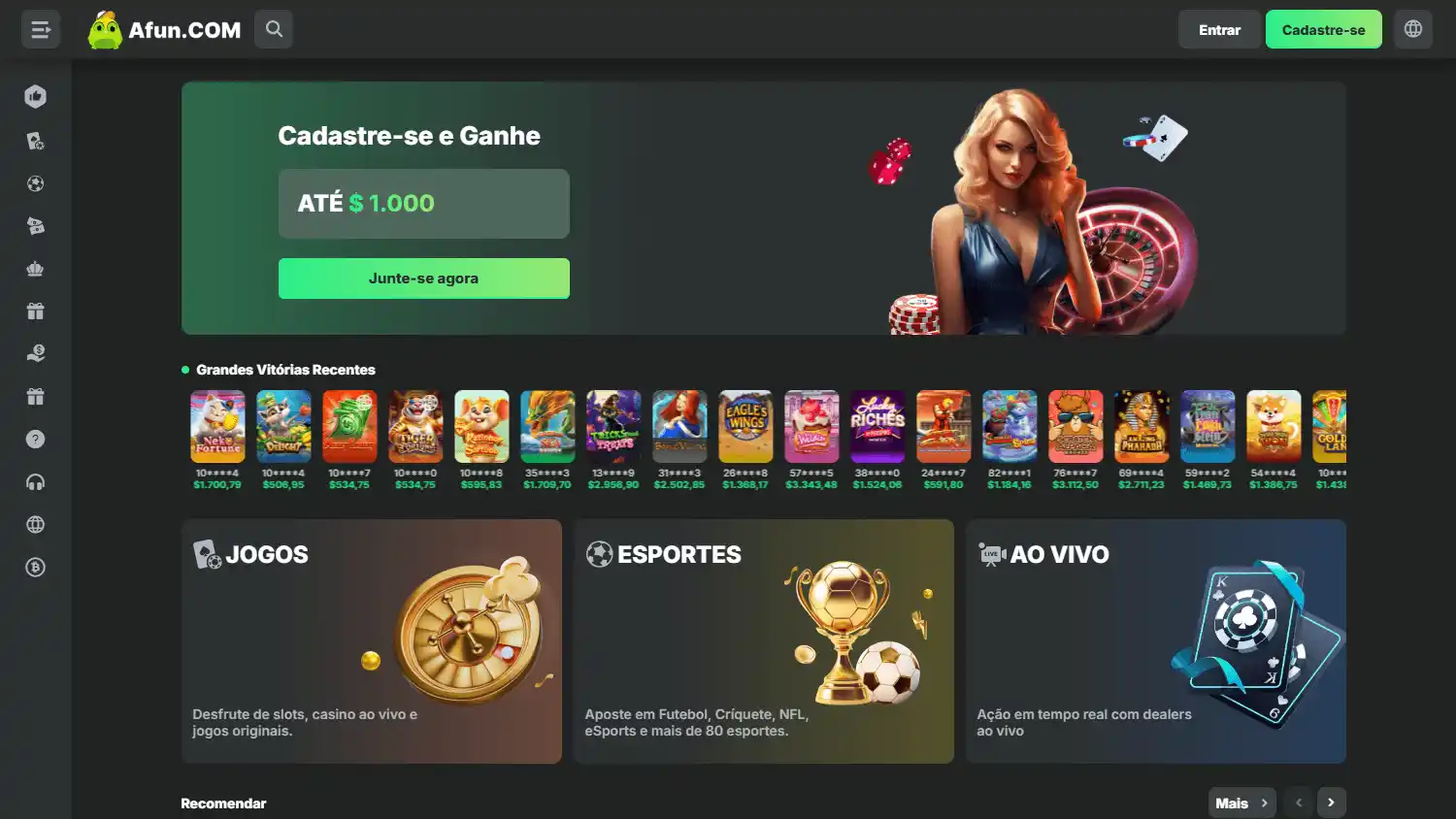 Afun Casino screenshot 1