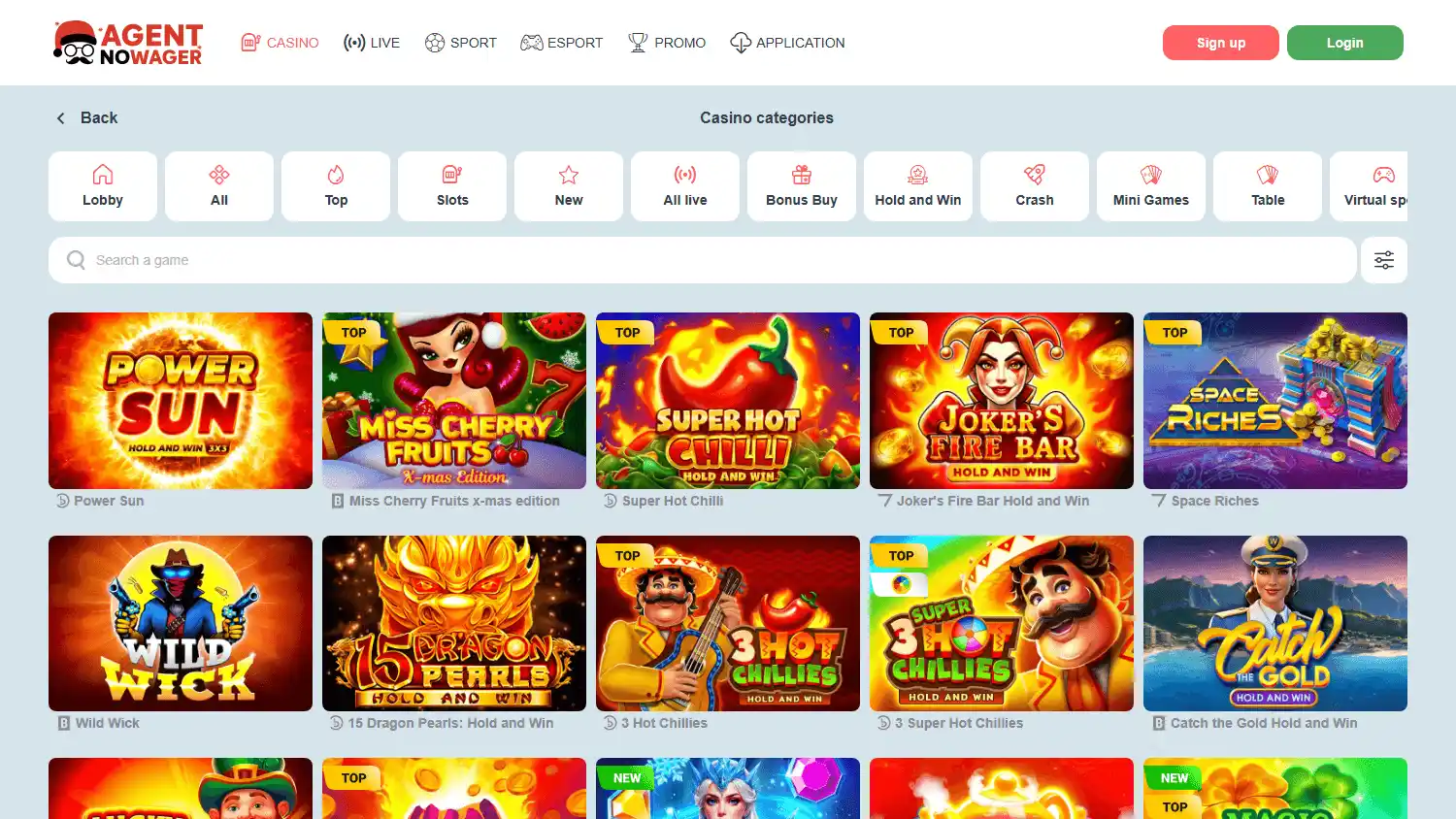 Agent NoWager Casino screenshot 2