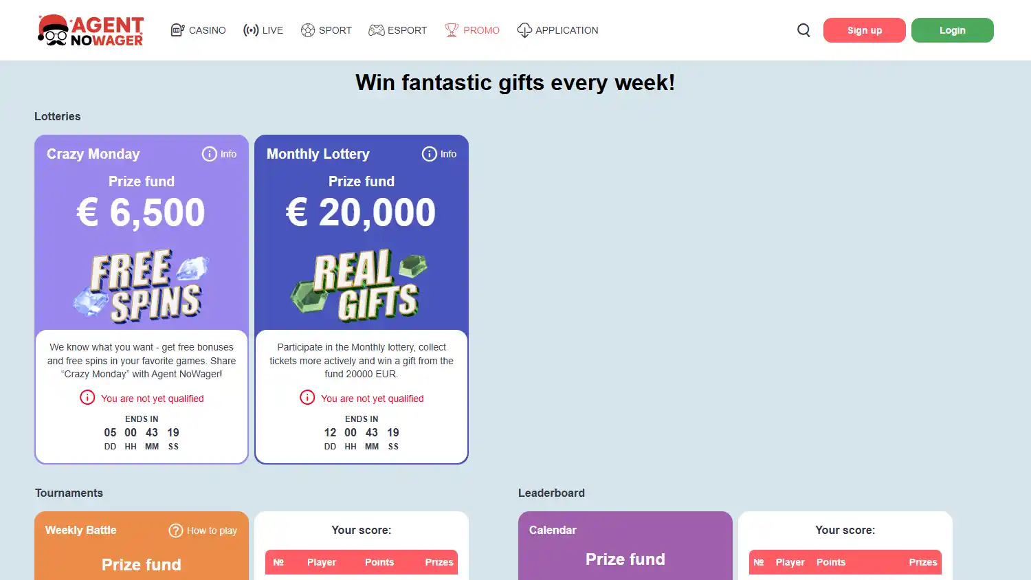 Agent NoWager Casino screenshot 3