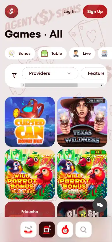 Agent Spins Casino screenshot 5