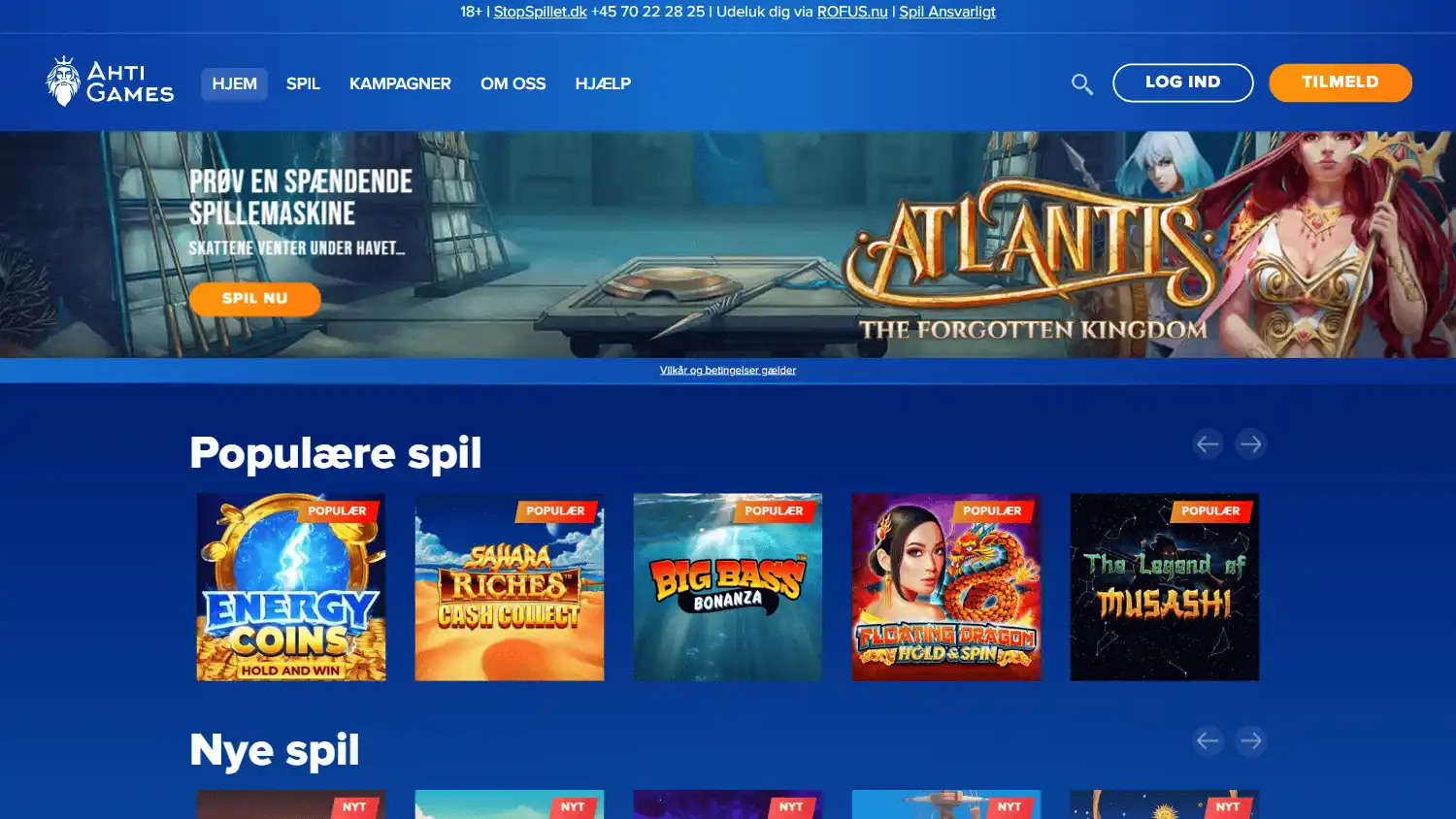 AHTI Games Casino DK screenshot 1