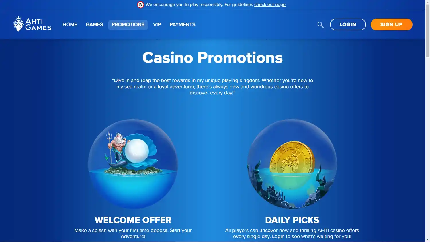 AHTI Games Casino DK screenshot 4