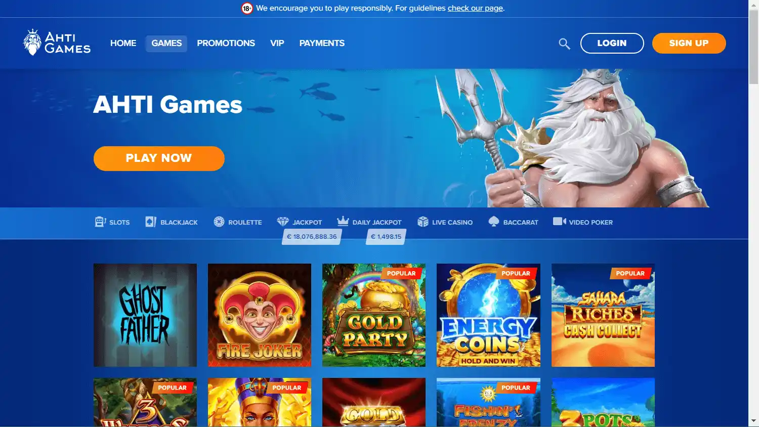 AHTI Games Casino ES screenshot 3