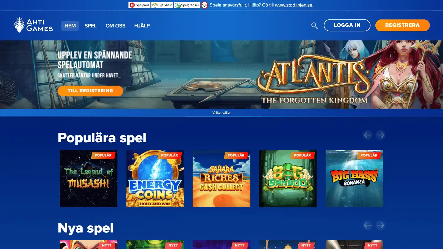 AHTI Games Casino SE screenshot 1