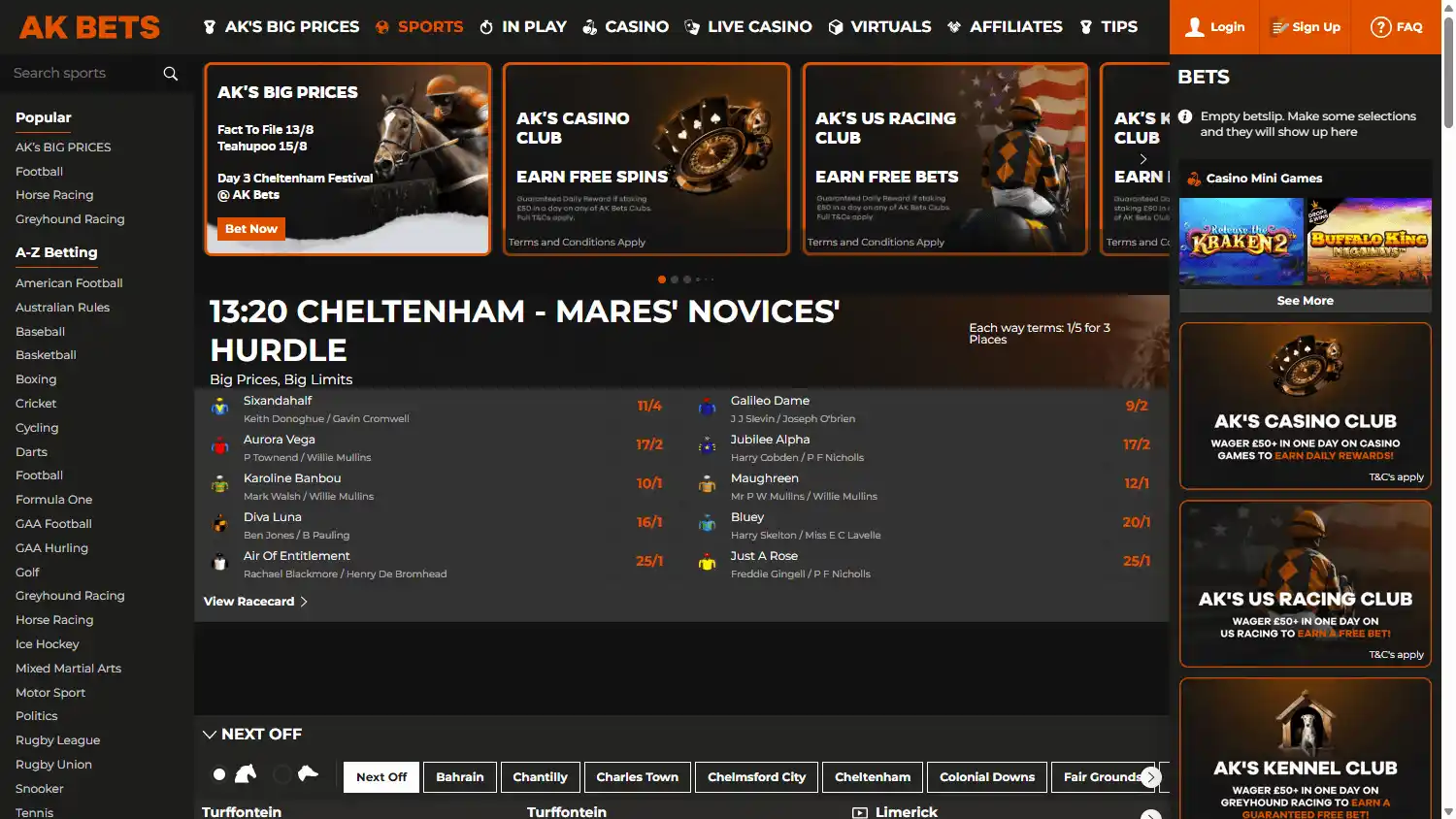 AK BETS Casino screenshot 1