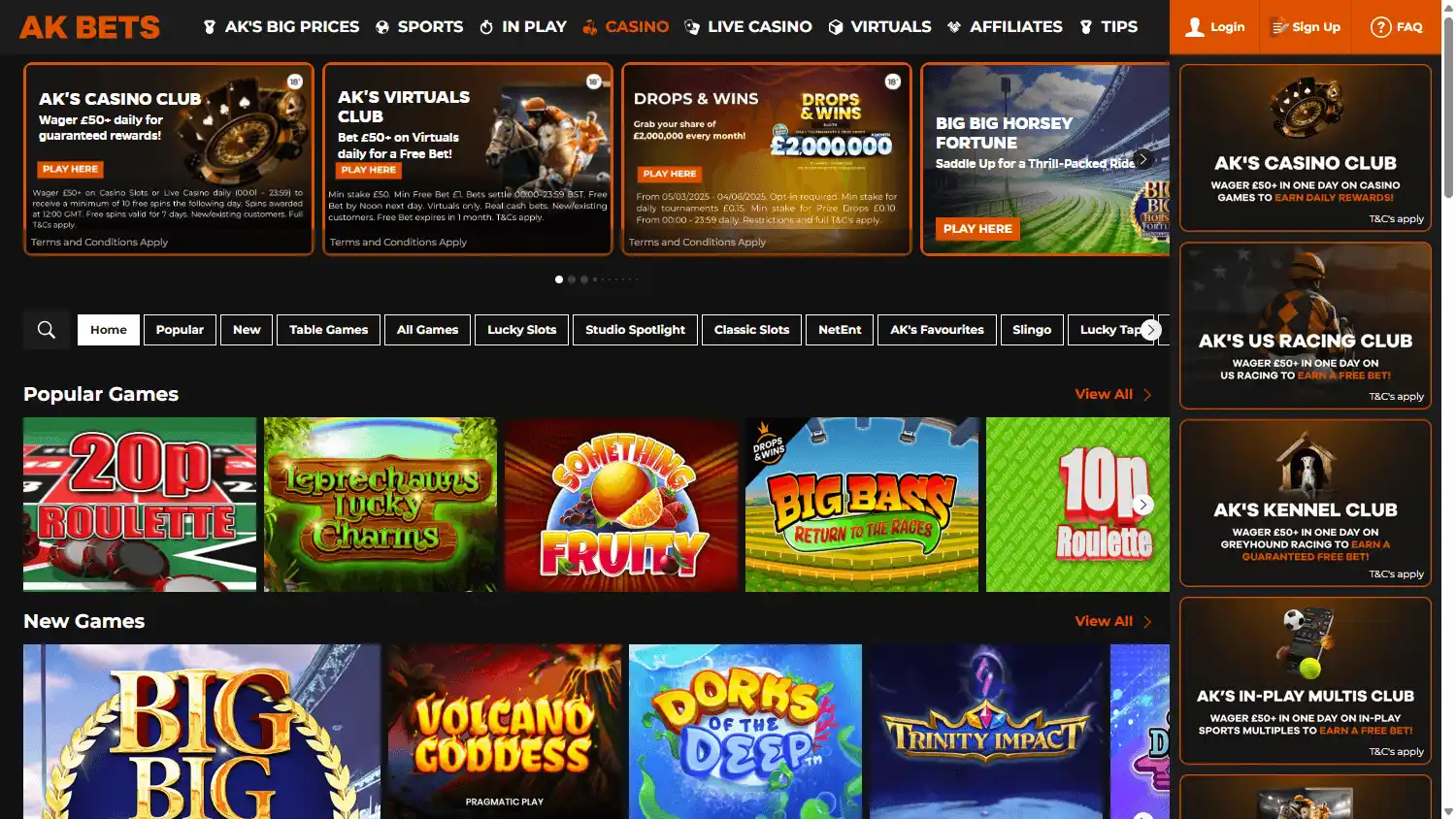 AK BETS Casino screenshot 2