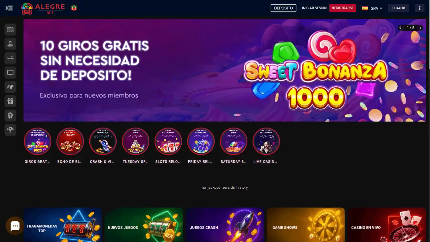 ALEGREBET Casino screenshot 1