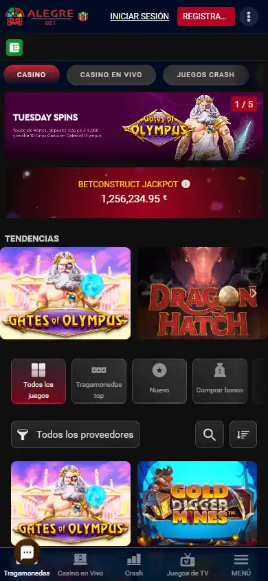 ALEGREBET Casino screenshot 5