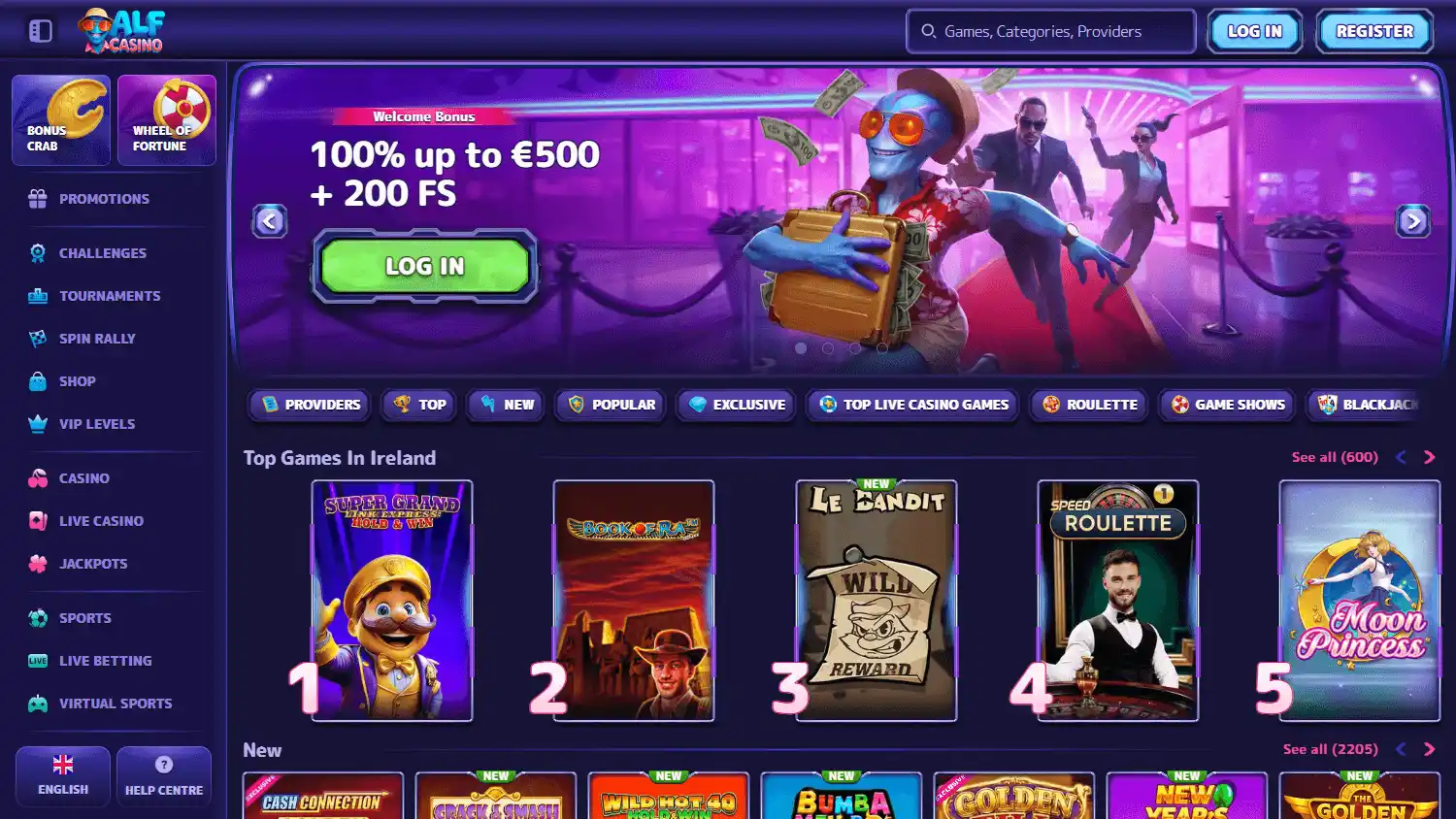 Alf Casino screenshot 1